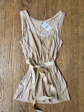 NEW! J. Crew Blush Tan Pleated Sleeveless Camisole Size XS